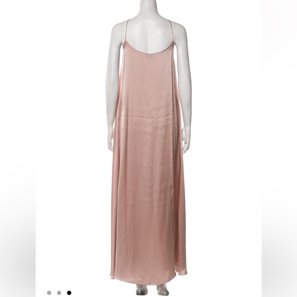 Mansur Gavriel Silk Slip Dress Pastel Pink - Picture 3 of 4